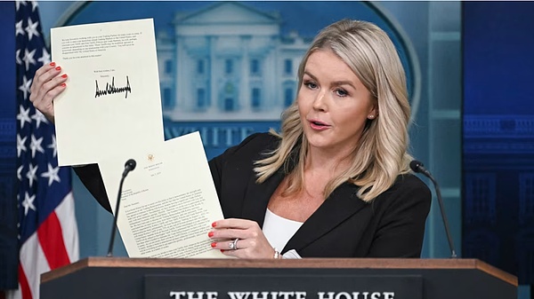 特朗普連寫14封信談關稅 內(nèi)容很搞笑圖片